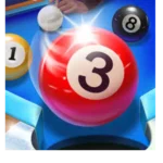 Realistic billiards in 8 Ball Shoot It All game
